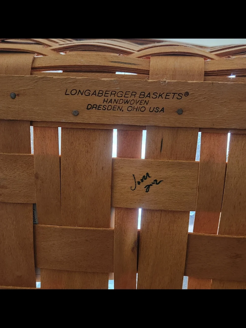 Longaberger Book Keeper Basket